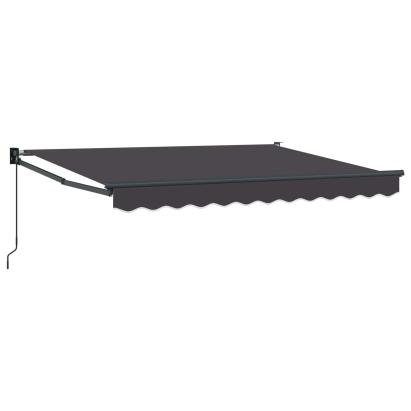 Copertină retractabilă manuală Antracit 3 x 2 m GartenMobel Dekor