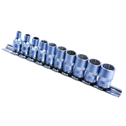 Set chei tubulare 1/4 Topmaster Pro, 10 piese din otel Cr-V