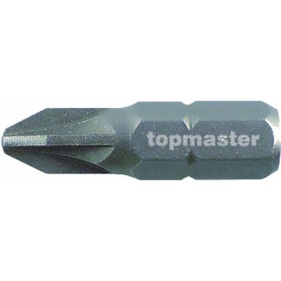 Set 2 biți PZ2 Topmaster Pro, 25 mm, din oțel SVCM