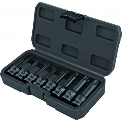 Set biti de impact Torx 8 piese din CR-Mo, 78 mm, Topmaster