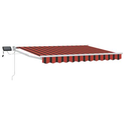 Marchiză retractabilă manuală cu led-uri 3 x 2,5 m GartenMobel Dekor