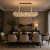 Candelabru din cristal ORION 19xE14 auriu, inaltime reglabila