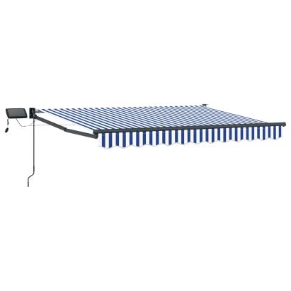 Marchiză retractabilă manuală cu led-uri 3 x 2,5 m GartenMobel Dekor