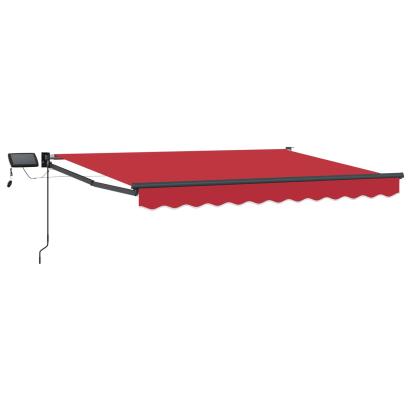 Marchiză retractabilă manuală cu led-uri 3,5 x 2,5 m GartenMobel Dekor