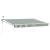 Marchiză retractabilă electrică verde/alb 3,5 x 2 m cu LED și senzor