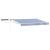 Marchiza electrica retractabila 2,5 x 2 m, albastru/alb, cu panou solar