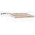 Marchiză electrică retractabilă bej 3x2,5 m cu panou solar și telecomandă
