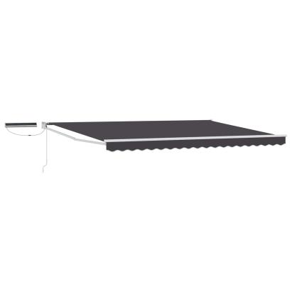 Marchiză electrică retractabilă antracit 4x3 m cu telecomandă