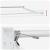 Marchiză electrică retractabilă albă 4x3 m cu telecomandă și panou solar