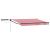 Marchiză electrică retractabilă cu panou solar 3 x 2,5 m, roșu alb