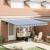 Cortina Retractabilă Albastru și Alb 400 × 300 cm GartenMobel Dekor