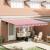 Cortina Retractabilă Roșu și Alb 400 × 300 cm Pânză și Aluminiu GartenMobel Dekor