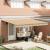 Cortina Retractabilă Galben și gri 400 × 300 cm GartenMobel Dekor