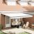 Cortina Retractabilă Alb 4 × 3 m Pânză și Aluminiu GartenMobel Dekor