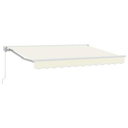 Copertină retractabilă manuală Crem 3 x 2,5 m GartenMobel Dekor