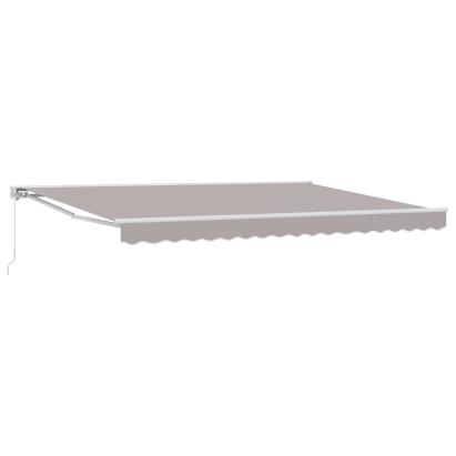 Copertină retractabilă manuală Gri deschis 4,5 × 3 m GartenMobel Dekor