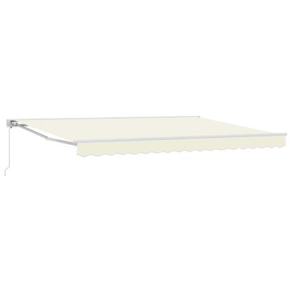 Copertină retractabilă manuală Crem 4,5 × 3,5 m GartenMobel Dekor