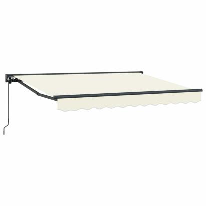 Copertină retractabilă manuală Crem 2,5 x 2 m GartenMobel Dekor