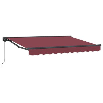 Copertină retractabilă manuală Burgundy 2,5 x 2 m GartenMobel Dekor