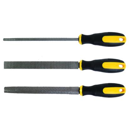 Set 3 pile pentru lemn 200 mm Topmaster, maner ergonomic
