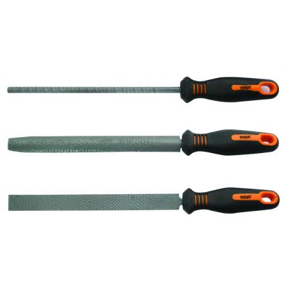 Set 3 pile pentru metal Gadget, din oțel, cu mâner ergonomic