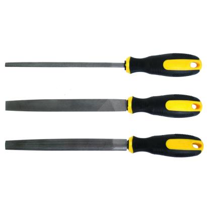 Set 3 pile pentru metal cu mâner bi-material Topmaster Pro