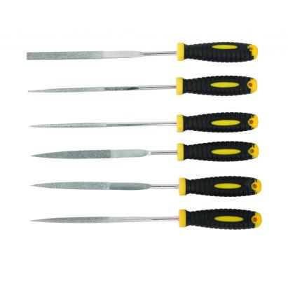 Set pile diamantate 140 mm, 6 piese, maner ergonomic Topmaster