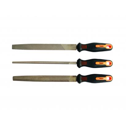 Set 3 pile pentru metal 200 mm cu maner ergonomic, Gadget