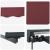 Copertină retractabilă manuală Burgundy 4,5 × 3,5 m GartenMobel Dekor