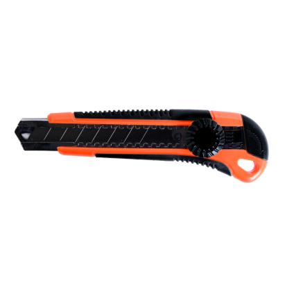 Cutter profesional cu șină metalică 18 mm și mâner cauciucat Gadget