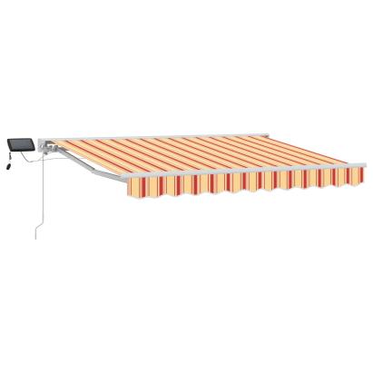 Cadru manual de marchiză cu LED-uri 3,5 x 2,5 m GartenMobel Dekor