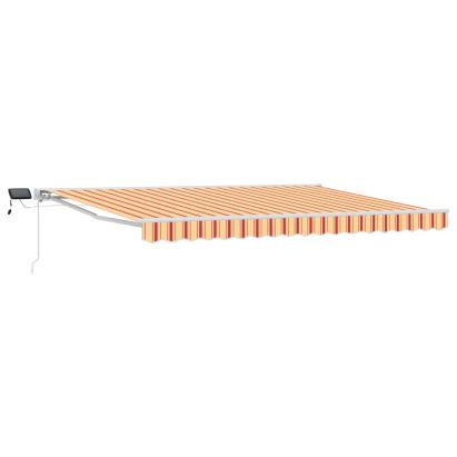 Cadru manual de marchiză cu LED-uri 4 × 3 m GartenMobel Dekor