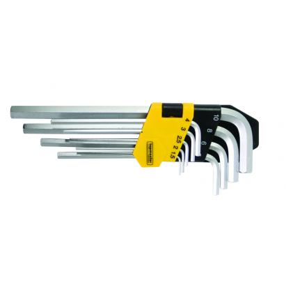 Set chei imbus extra lungi tip L 1.5-10 mm, 9 piese, CR-V Topmaster