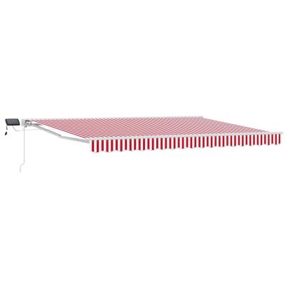 Cadru manual de marchiză cu LED-uri Roșu și Alb 4,5 × 3,5 m GartenMobel Dekor
