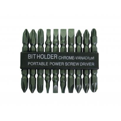 Set 10 biți dubli din oțel CR-V Gadget pentru înșurubare
