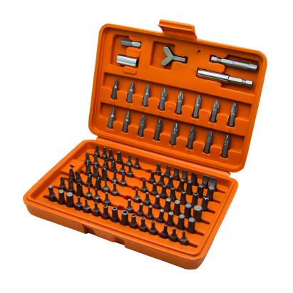 Set biti pentru insurubare 100 piese din otel CrV cu prelungitor Gadget