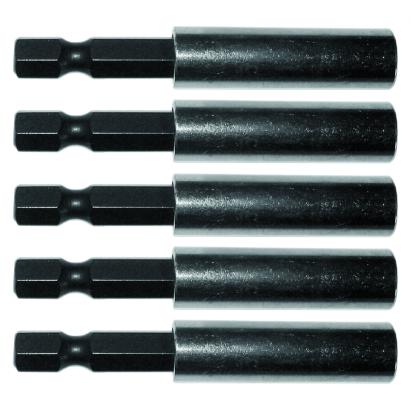 Set 5 adaptoare magnetice pentru biti, otel CrV, Gadget