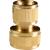 Conector din alama cu stop pentru furtun 3/4, Top Garden