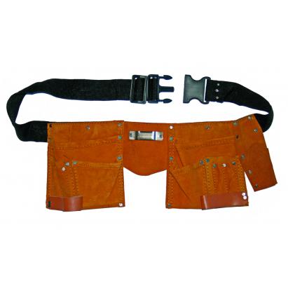 Centură port-scule din piele Basic, reglabilă, cu buzunare multiple