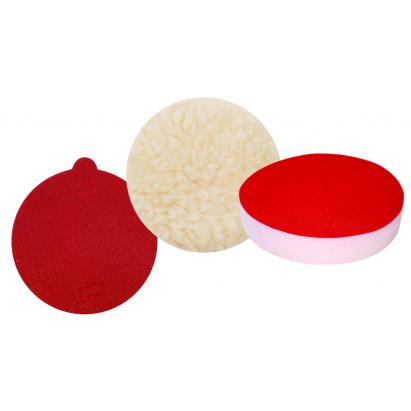 Set polisare Velcro 125 mm Raider Power Tools pentru finisare