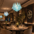 Candelabru din cristal albastru AZURE Magno, 7xE14, D60 cm, reglabil