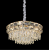 Candelabru din cristal LUCENT Eleganza, 9xE14, D50 cm, auriu, reglabil