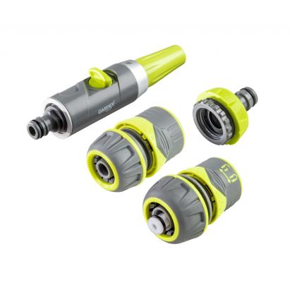 Set duză pentru furtun cu adaptor robinet 3/4" și 1", conectori Gardex