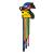 Set 9 chei imbus extra lungi colorate TMP pentru uz profesional