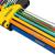 Set 9 chei imbus extra lungi colorate TMP pentru uz profesional