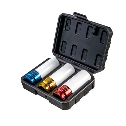 Set tubulare de impact cu protectie 17, 19, 21 mm, prindere 1/2 Top Master Pro