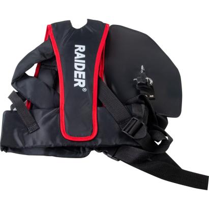 Ham rosu-negru cu barete late pentru umeri și burete moale R