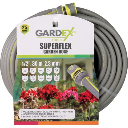Furtun de gradina Gardex Superflex 1/2 inch, 30 m, 2.3 mm, 35 bar