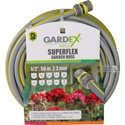 Furtun de grădină Gardex Superflex 1/2 inch, 50 m, 2.3 mm, 35 bar