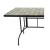 Masa de gradina dreptunghiulara cu blat mozaic si cadru metalic 150x80 cm